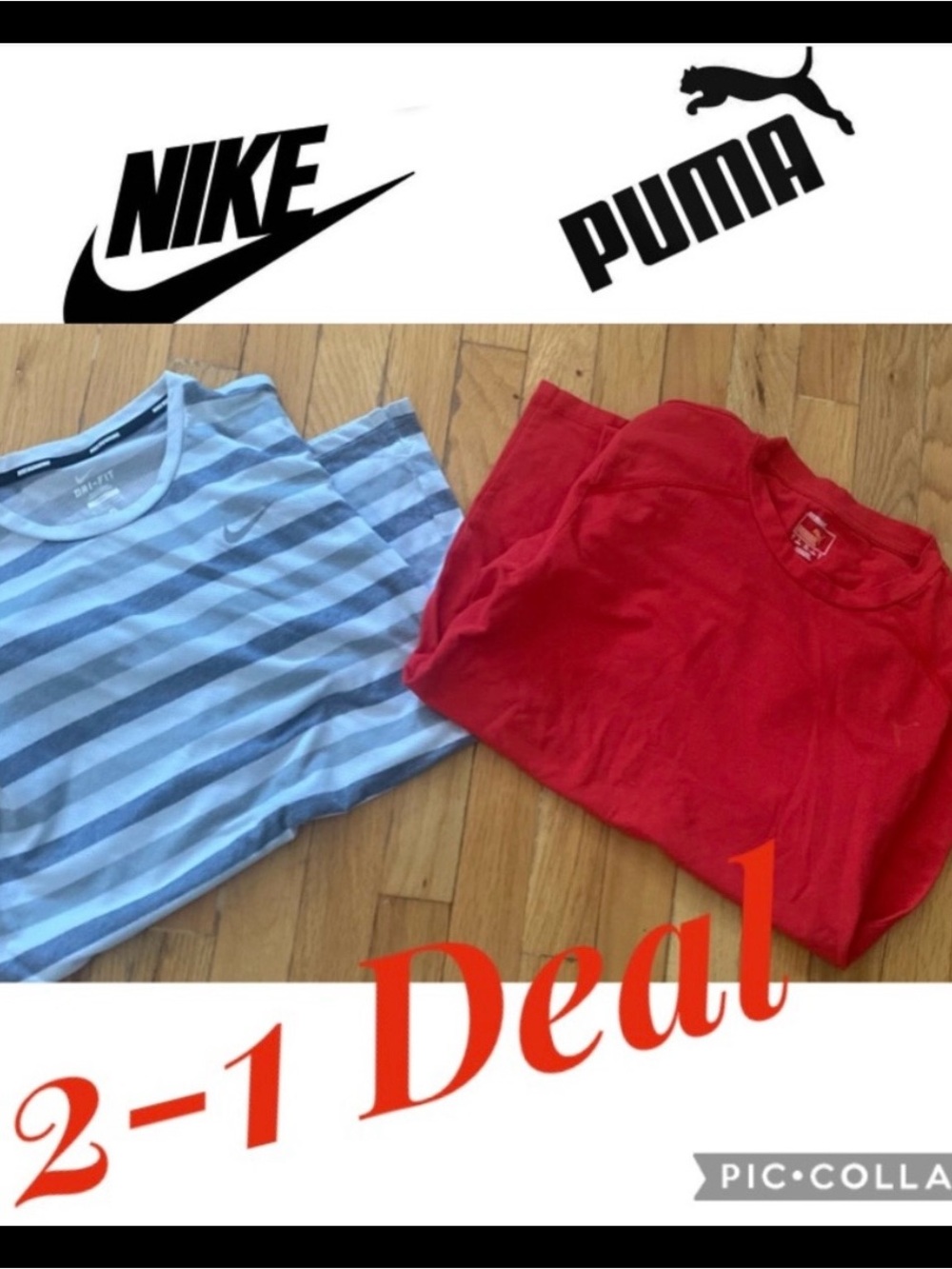 2-1 Deal Men Dry Fits Tops | Size Medium | Small